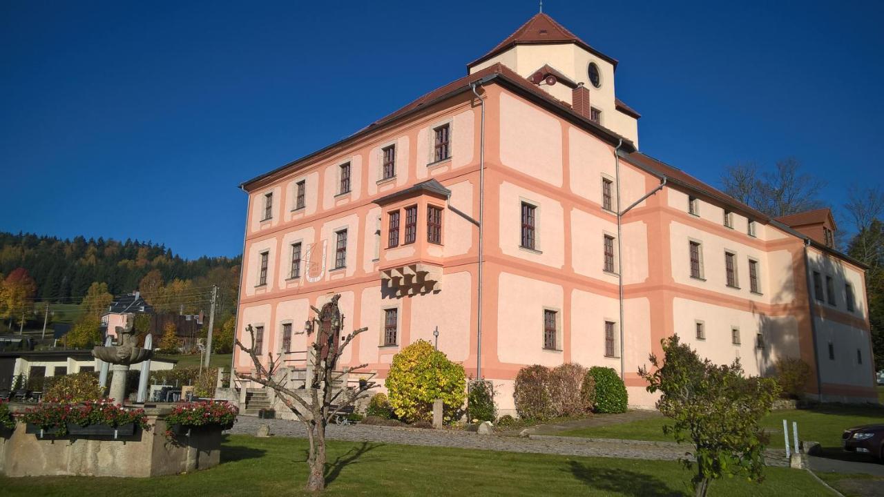 Hotel Garni Schloss Schoenberg Bad Brambach Exteriör bild